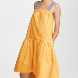 English Factory Tiered Yellow Midi Dress